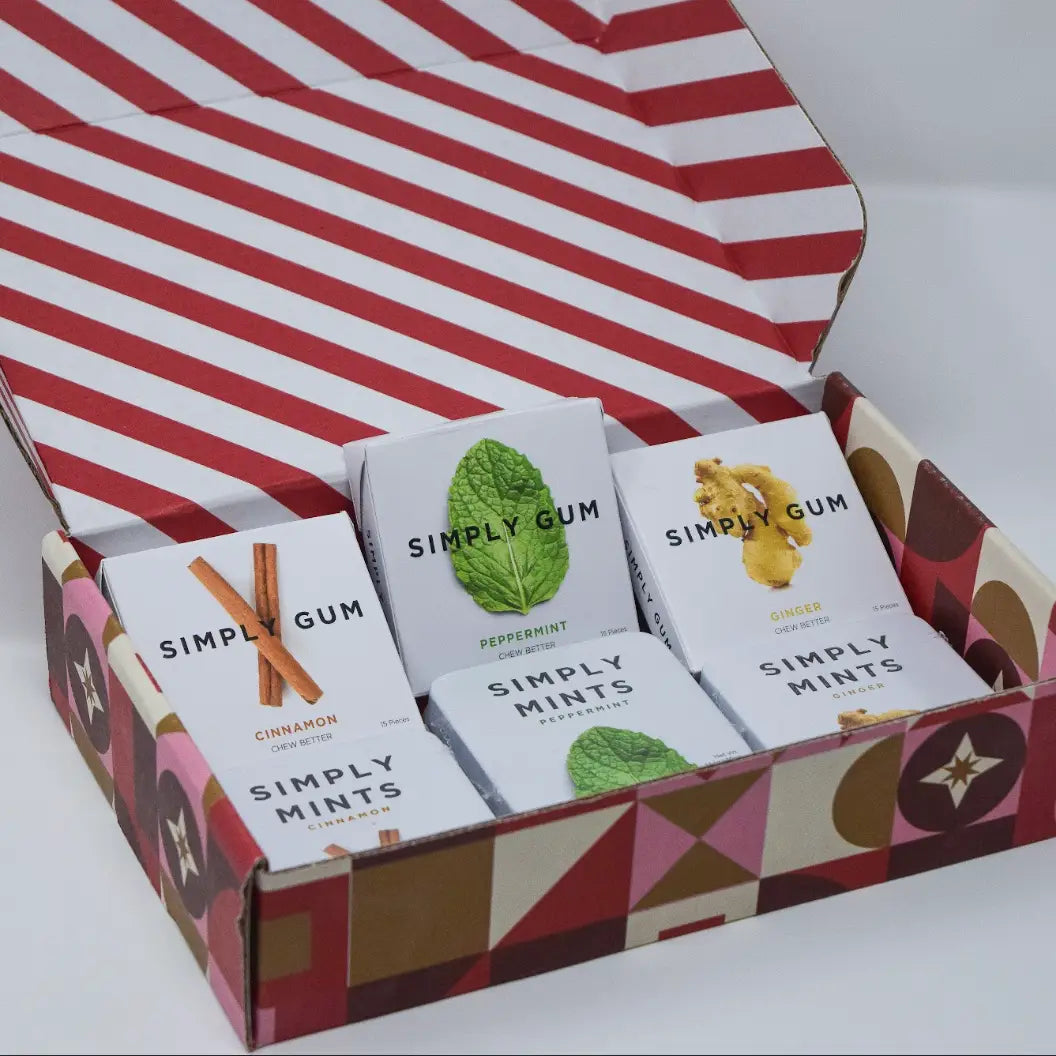 Holiday Gift Box - Assorted Gum and Mints