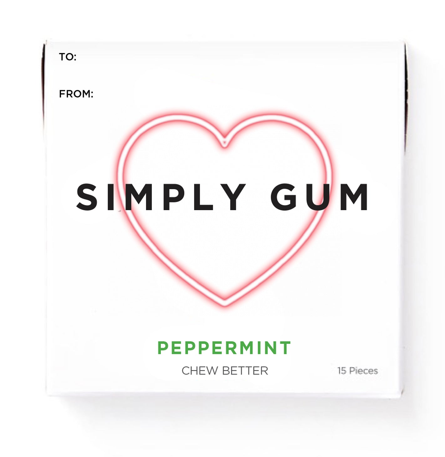 Valentine's Day Peppermint Gum